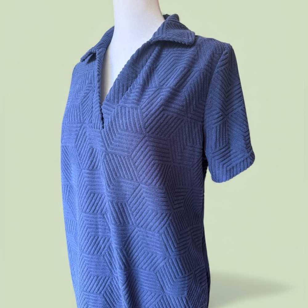 Simply Southern Terry Dress Navy Size S NWT - Picture 4 of 11
